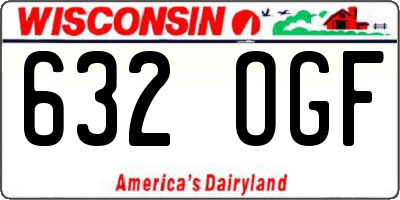 WI license plate 632OGF