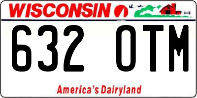 WI license plate 632OTM