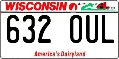 WI license plate 632OUL