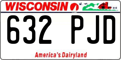 WI license plate 632PJD