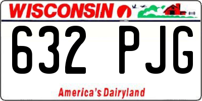 WI license plate 632PJG