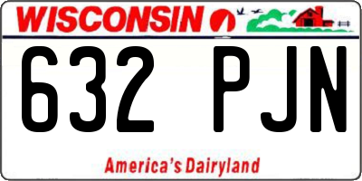 WI license plate 632PJN