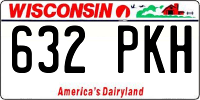 WI license plate 632PKH