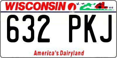 WI license plate 632PKJ
