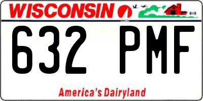 WI license plate 632PMF