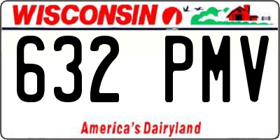 WI license plate 632PMV