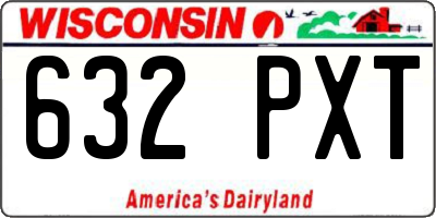 WI license plate 632PXT