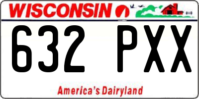 WI license plate 632PXX