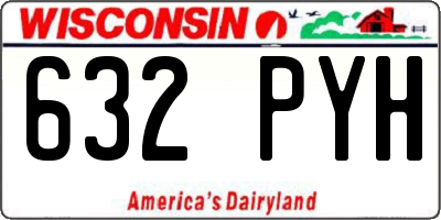 WI license plate 632PYH