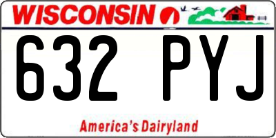WI license plate 632PYJ
