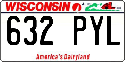 WI license plate 632PYL