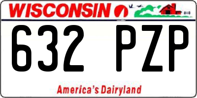 WI license plate 632PZP
