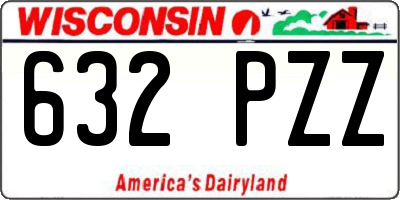 WI license plate 632PZZ