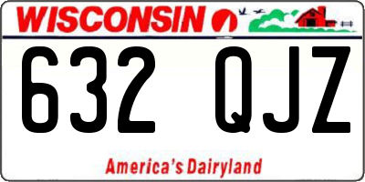 WI license plate 632QJZ