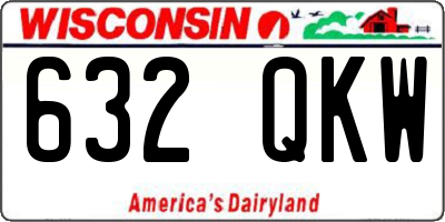 WI license plate 632QKW