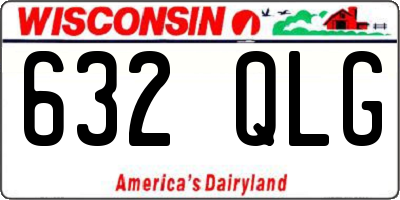WI license plate 632QLG