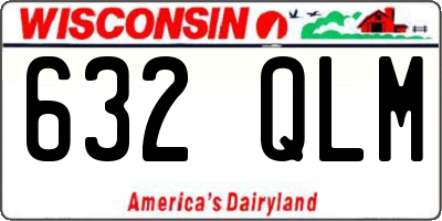 WI license plate 632QLM