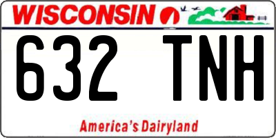 WI license plate 632TNH