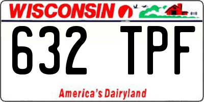 WI license plate 632TPF