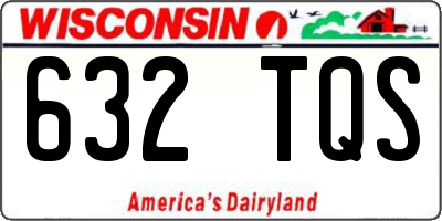 WI license plate 632TQS