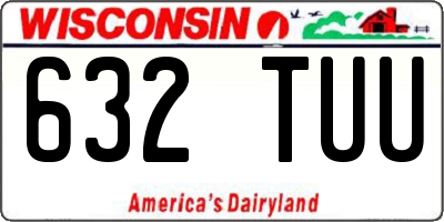 WI license plate 632TUU