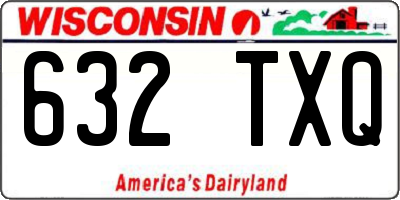 WI license plate 632TXQ