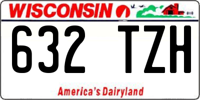 WI license plate 632TZH