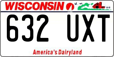 WI license plate 632UXT