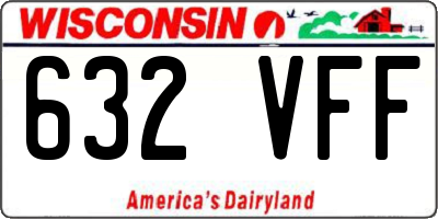 WI license plate 632VFF