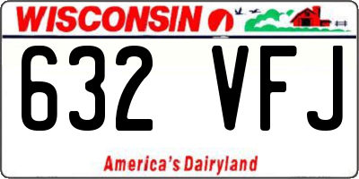 WI license plate 632VFJ