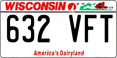 WI license plate 632VFT