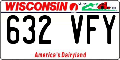 WI license plate 632VFY