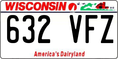 WI license plate 632VFZ