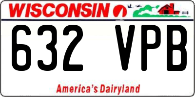 WI license plate 632VPB