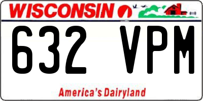 WI license plate 632VPM