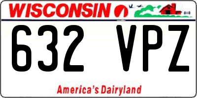 WI license plate 632VPZ