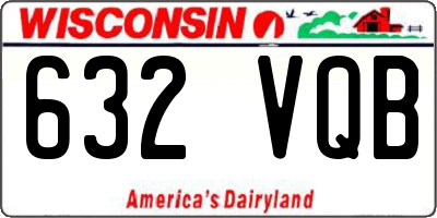 WI license plate 632VQB