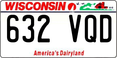 WI license plate 632VQD