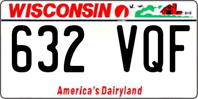 WI license plate 632VQF