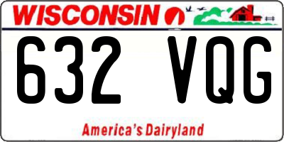 WI license plate 632VQG