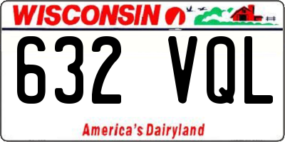 WI license plate 632VQL