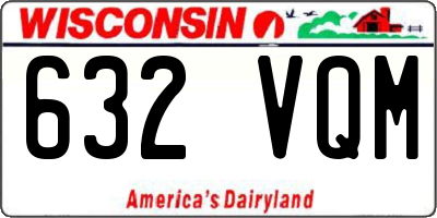 WI license plate 632VQM