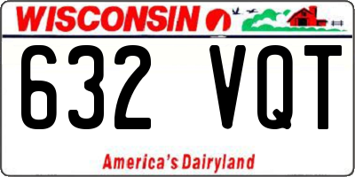 WI license plate 632VQT