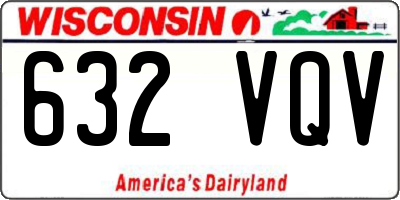 WI license plate 632VQV
