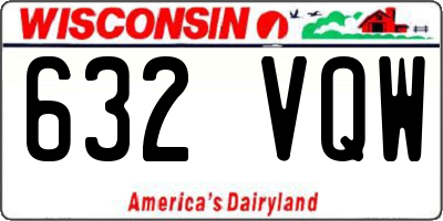 WI license plate 632VQW