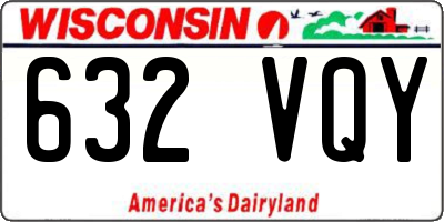 WI license plate 632VQY