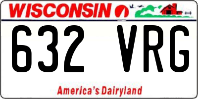 WI license plate 632VRG