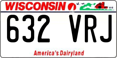 WI license plate 632VRJ