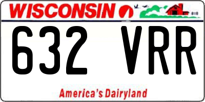 WI license plate 632VRR