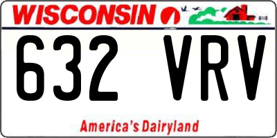 WI license plate 632VRV